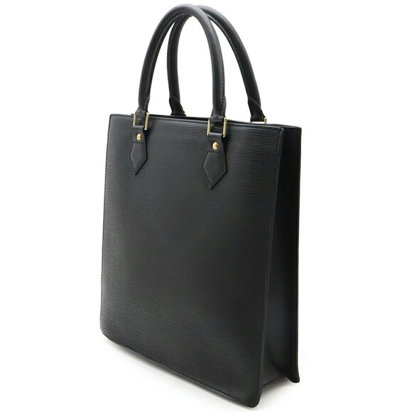 LOUIS VUITTON Black Leather Tote Bag - Picture 3 of 9